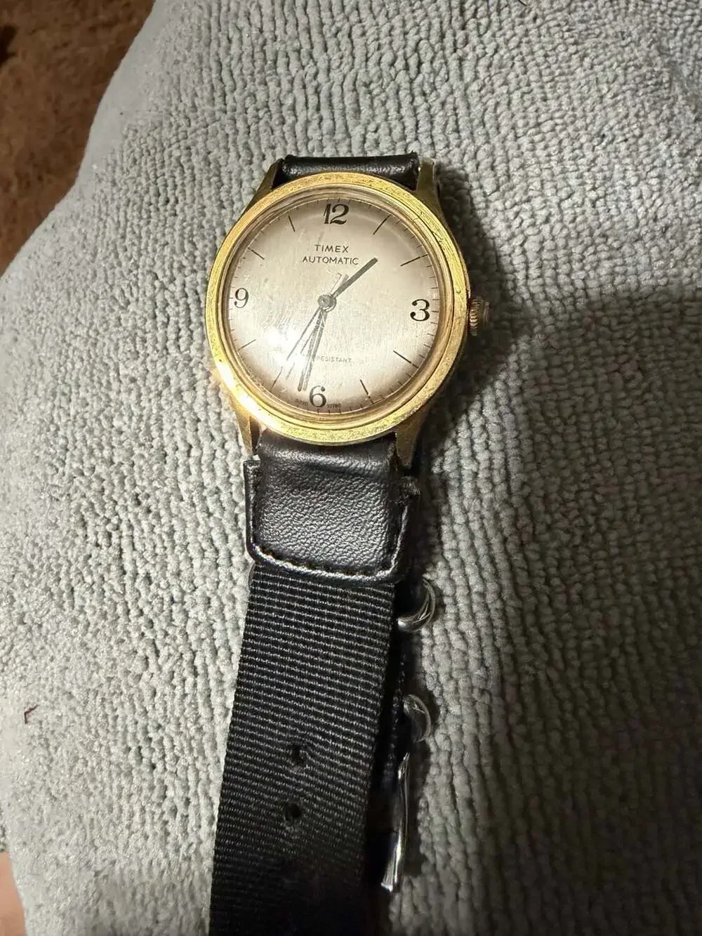 1970 Vintage Timex Viscount Automatic Gold-Tone Dress Watch